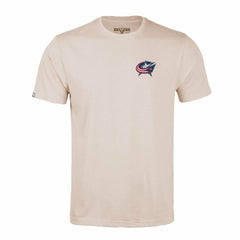 Columbus Blue Jackets Levelwear Richmond Stained Glass T-Shirt - Khaki T-shirts