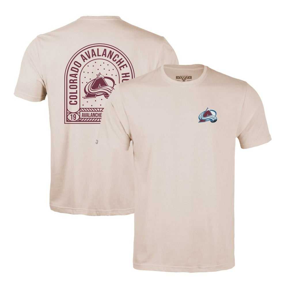 Colorado Avalanche Levelwear Richmond Stained Glass T-Shirt - Khaki T-shirts