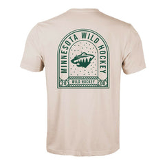 Minnesota Wild Levelwear Richmond Stained Glass T-Shirt - Khaki T-shirts
