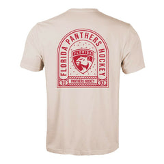 Florida Panthers Levelwear Richmond Stained Glass T-Shirt - Khaki T-shirts