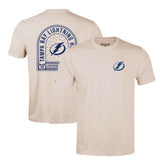 Tampa Bay Lightning Levelwear Richmond Stained Glass T-Shirt - Khaki T-shirts