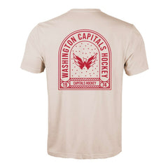 Washington Capitals Levelwear Richmond Stained Glass T-Shirt - Khaki T-shirts