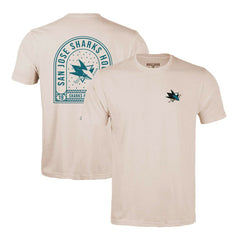 San Jose Sharks Levelwear Richmond Stained Glass T-Shirt - Khaki T-shirts
