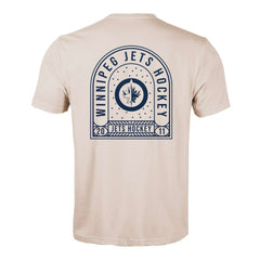 Winnipeg Jets Levelwear Richmond Stained Glass T-Shirt - Khaki T-shirts