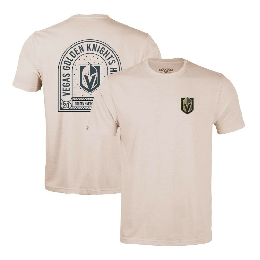 Vegas Golden Knights Levelwear Richmond Stained Glass T-Shirt - Khaki T-shirts