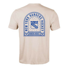 New York Rangers Levelwear Richmond Stained Glass T-Shirt - Khaki T-shirts