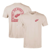 Detroit Red Wings Levelwear Richmond Stained Glass T-Shirt - Khaki T-shirts