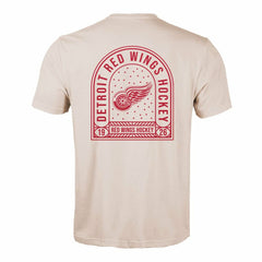 Detroit Red Wings Levelwear Richmond Stained Glass T-Shirt - Khaki T-shirts