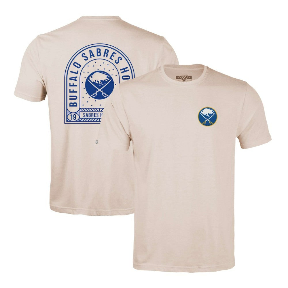 Buffalo Sabres Levelwear Richmond Stained Glass T-Shirt - Khaki T-shirts