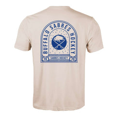 Buffalo Sabres Levelwear Richmond Stained Glass T-Shirt - Khaki T-shirts
