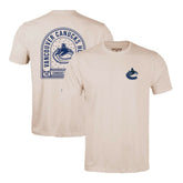 Vancouver Canucks Levelwear Richmond Stained Glass T-Shirt - Khaki T-shirts