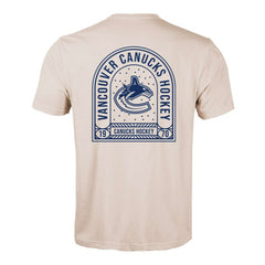 Vancouver Canucks Levelwear Richmond Stained Glass T-Shirt - Khaki T-shirts