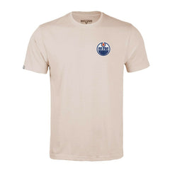 Edmonton Oilers Levelwear Richmond Stained Glass T-Shirt - Khaki T-shirts