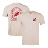 New Jersey Devils Levelwear Richmond Stained Glass T-Shirt - Khaki T-shirts