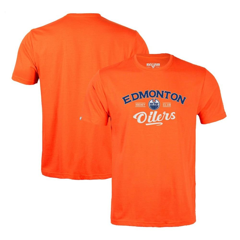 Edmonton Oilers Levelwear Richmond Ice Wall T-Shirt - Orange T-shirts