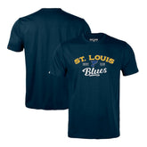 St. Louis Blues Levelwear Richmond Ice Wall T-Shirt - Navy T-shirts