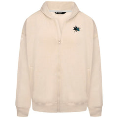San Jose Sharks Levelwear Uphill Stained Glass Full-Zip Hoodie Jacket - Khaki Hoodies