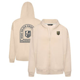 Vegas Golden Knights Levelwear Uphill Stained Glass Full-Zip Hoodie Jacket - Khaki Hoodies