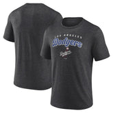 Los Angeles Dodgers Wonderment Tri-Blend T-Shirt Charcoal