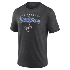 Los Angeles Dodgers Wonderment Tri-Blend T-Shirt Charcoal