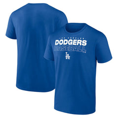 Los Angeles Dodgers Stacked Baseball T-Shirt Royal