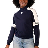 Philadelphia Phillies Lusso Women's Monica Pullover Sweatshirt Navy