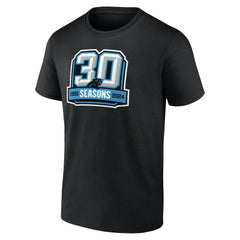 Carolina Panthers 30th Anniversary T-Shirt - Black cheap