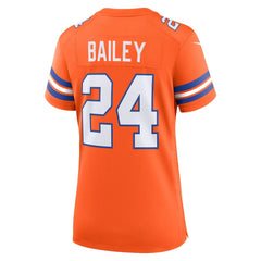 Champ Bailey Denver Broncos Women's Mile High Collection 1977 Throwback Retired Player Game Jersey - Orange discount