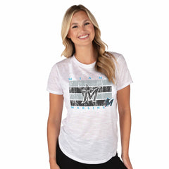 Miami Marlins Concepts Sport Women's Infuse Knit Top White