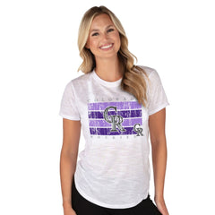 Colorado Rockies Concepts Sport Women's Infuse Knit Top White