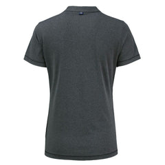 Pittsburgh Pirates Cutter & Buck Women's Forge Stretch Blade DryTec V-Neck Polo Heather Black