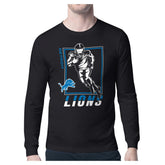 Detroit Lions Starter Player Grid Graphic Long Sleeve T-Shirt - Black for sale