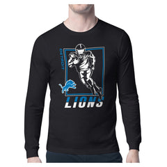 Detroit Lions Starter Player Grid Graphic Long Sleeve T-Shirt - Black for sale