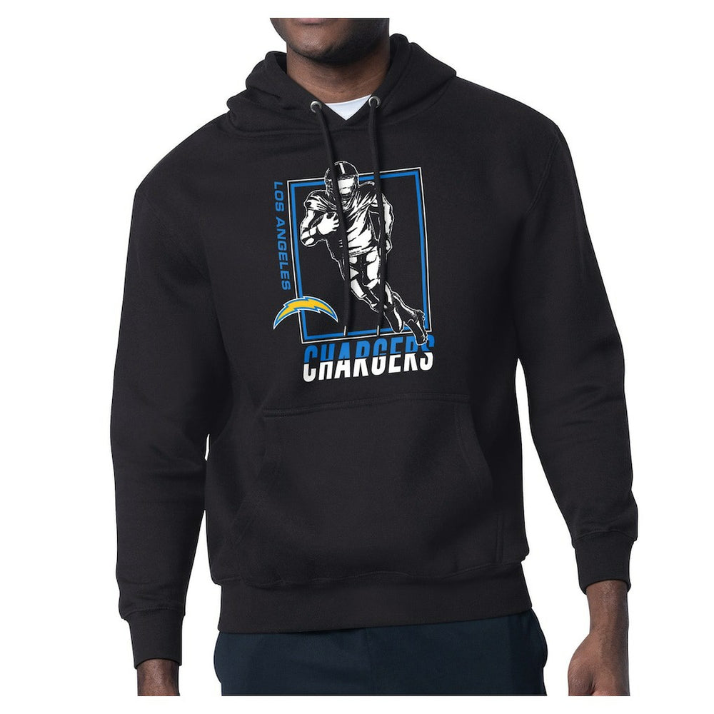 Los Angeles Chargers Starter Player Grid Pullover Hoodie - Black cheap