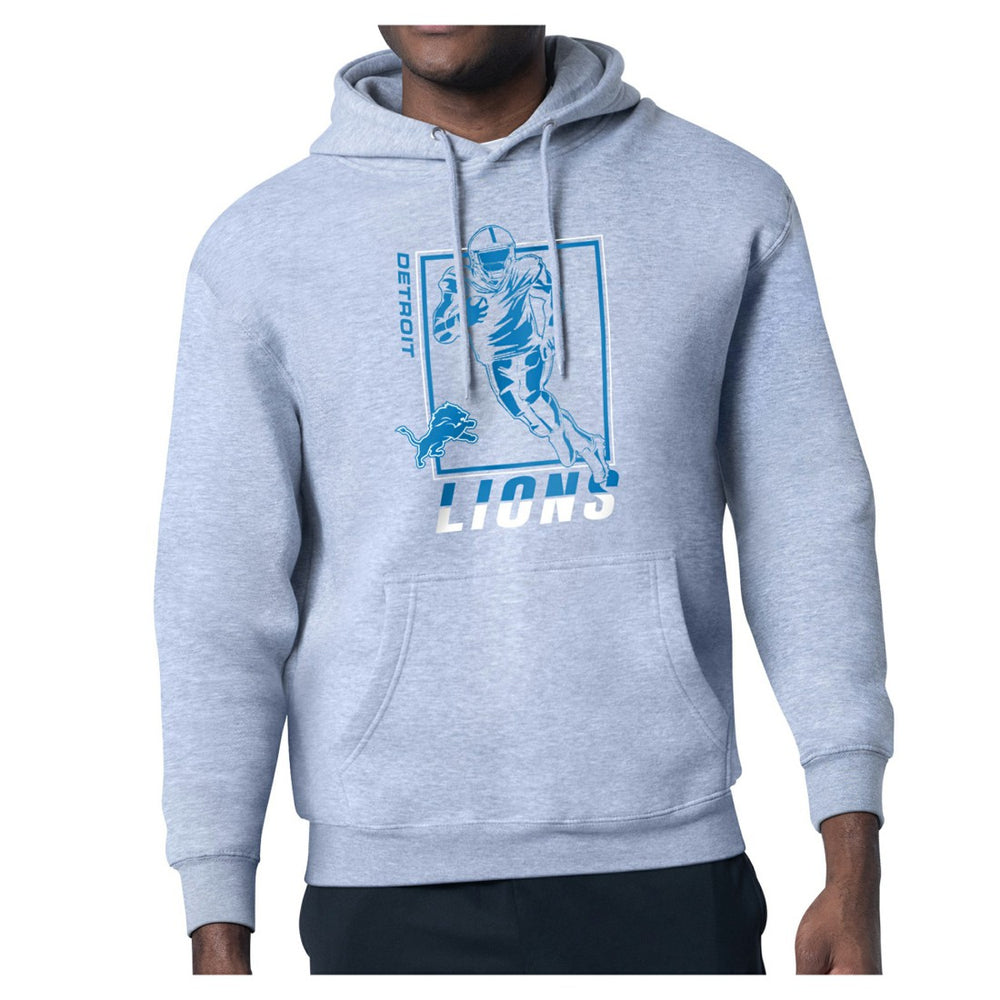 Detroit Lions Starter Player Grid Pullover Hoodie - Heather Gray outlet