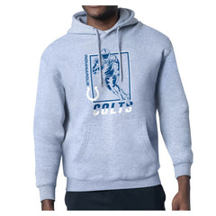 Indianapolis Colts Starter Player Grid Pullover Hoodie - Heather Gray on sale