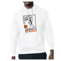 Cincinnati Bengals Starter Player Grid Pullover Hoodie - White sale