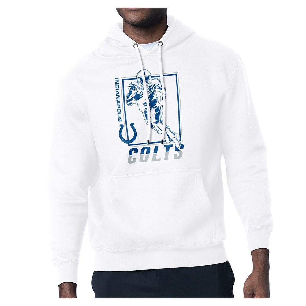 Indianapolis Colts Starter Player Grid Pullover Hoodie - White on sale