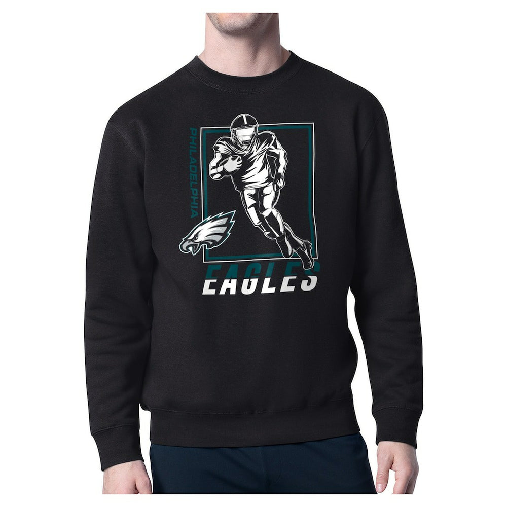 Philadelphia Eagles Starter Player Grid Pullover Sweatshirt - Black cheap