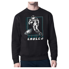 Philadelphia Eagles Starter Player Grid Pullover Sweatshirt - Black cheap
