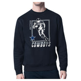 Dallas Cowboys Starter Player Grid Pullover Sweatshirt - Navy cheap
