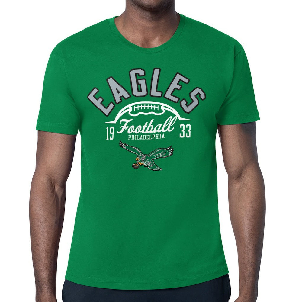 Philadelphia Eagles Starter Half Ball Retro Logo T-Shirt - Kelly Green sale