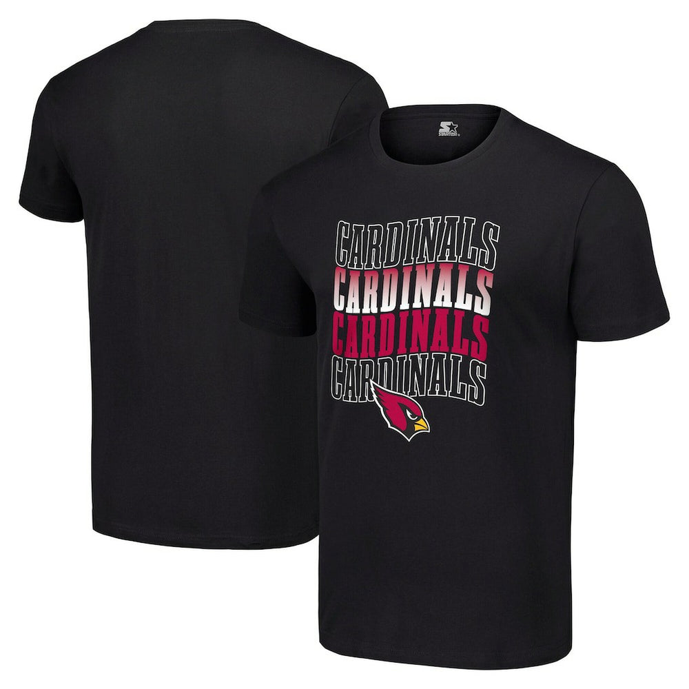 Arizona Cardinals Starter Four Team Name Logo T-Shirt - Black outlet