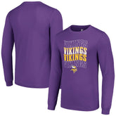 Minnesota Vikings Starter Team Name Graphic Long Sleeve T-Shirt - Purple sale