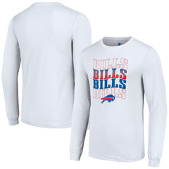 Buffalo Bills Starter Team Name Graphic Long Sleeve T-Shirt - White on sale
