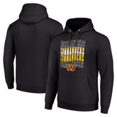 Washington Commanders Starter Four Team Name Logo Fleece Pullover Hoodie - Black outlet