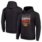 Cincinnati Bengals Starter Four Team Name Logo Fleece Pullover Hoodie - Black online
