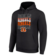 Cincinnati Bengals Starter Four Team Name Logo Fleece Pullover Hoodie - Black online