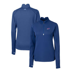 Buffalo Bills Cutter & Buck Women's Traverse Stretch Quarter-Zip Pullover Top - Royal online