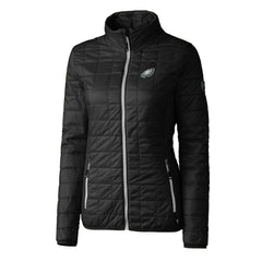 Philadelphia Eagles Cutter & Buck Women's Rainier PrimaLoft Eco Insulated Full-Zip Puffer Jacket - Black outlet